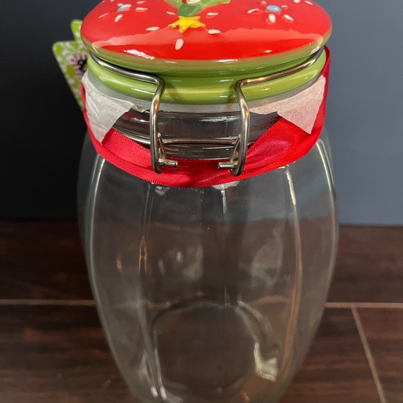 Amici glass and ceramic Christmas tree storage jar. - Picture 3 of 5